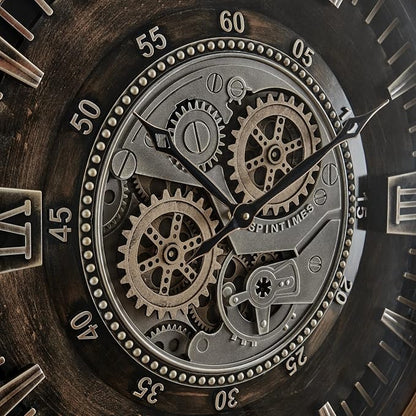 CLXEAST 24 Inch Large Moving Gear Wall Clock - Image 9