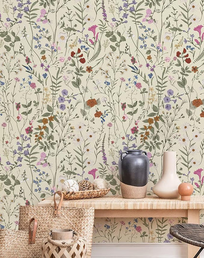 JiffDiff Floral Wallpaper Peel and Stick by wallpaper