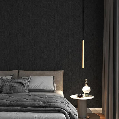 Fititem Black Peel and Stick Wallpaper 630inL 17.3inW Black Contact Paper - Image 6