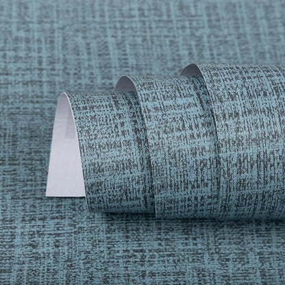 TANONE Blue Contact Paper Peel and Stick 15.8 in X 197 in, Grasscloth Wallpaper by TANONE