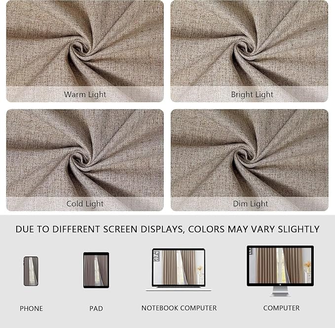 IGEMAEVE 100% Blackout Curtains 108 Inches Long - Image 9