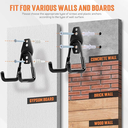 TONDA Garage Hooks, 20 Pack Garage Organization, Wall Storage Hooks Heavy Duty - Image 3