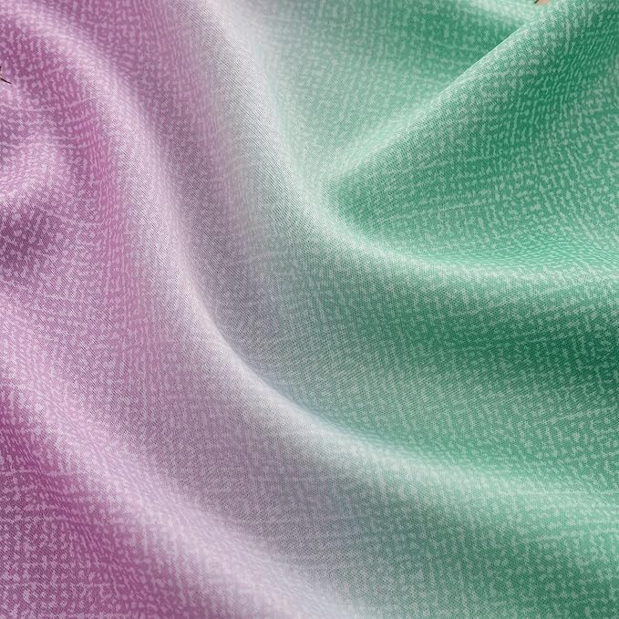 XiDi Curtains for Bedroom Decor, Rainbow Green PurpleBlue34/54/1 - Image 8
