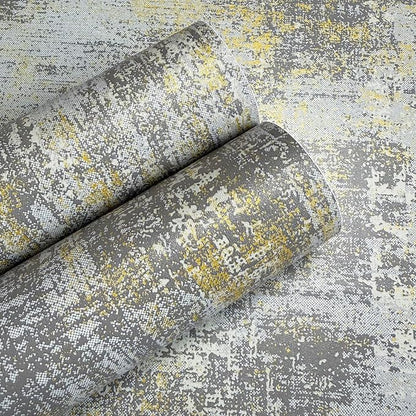 JiffDiff Vintage Metallic Peel and Stick Wallpaper Self Adhesive Industrial - Image 6