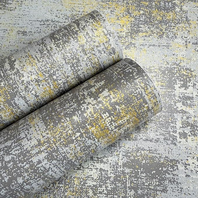 JiffDiff Vintage Metallic Peel and Stick Wallpaper Self Adhesive Industrial - Image 8