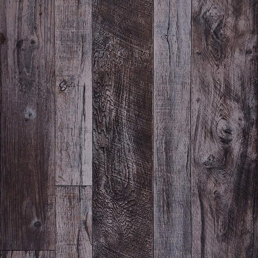 WENMER 17.71" x 394" Grey Wood Peel and Stick Shiplap Self Adhesive Wallpaper by WENMER