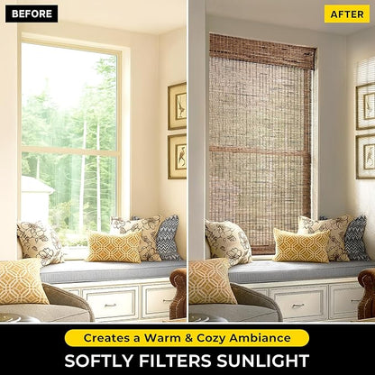 UNISHADES Cordless Bamboo Roman Shades - Image 2