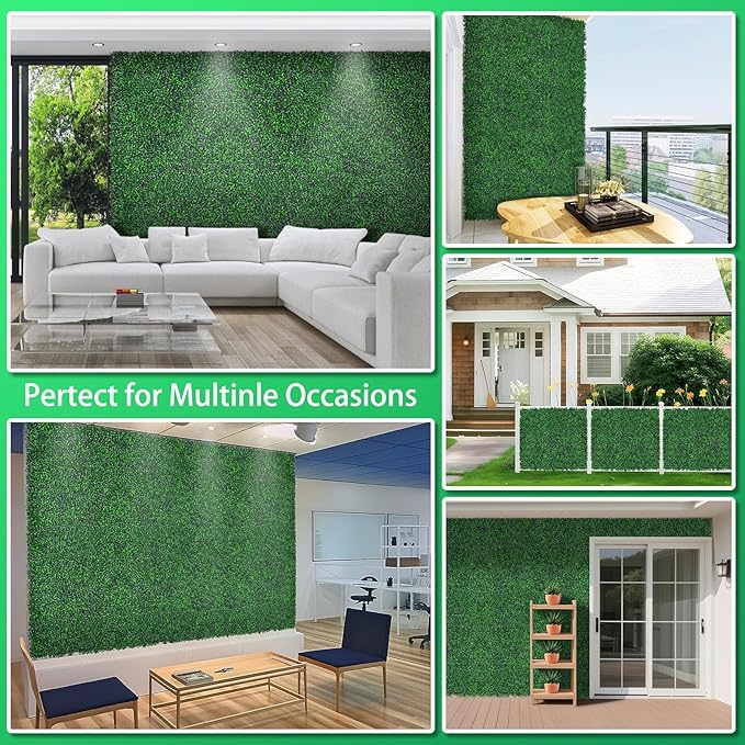 Yangrass Artificial Greenery Wall Roll, Vine Leaf Fence Panels - Image 4
