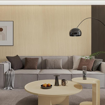 BOMENG White Oak Wood Contact Paper Peel and Stick Light Oak Wallpaper - Image 9