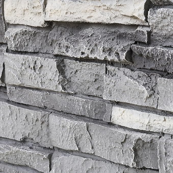 Faux Stone Wall Panels 2-Pack PU Stone Veneer Siding, Mortarless Faux Rock - Image 4