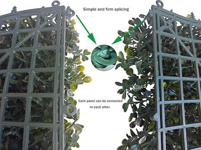 ODTORY Artificial Boxwood Roll Panels: 48 X 160 in UV-Anti Artificial Ivy - Image 4
