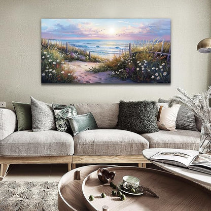 hyidecorart Large Wall Art For Living Room Canvas Wall Decor For Bedroom Blue - Image 4
