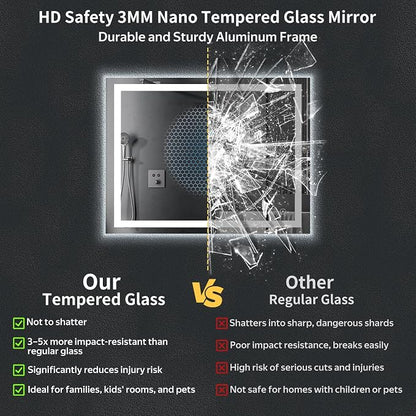 40"x30" LED Bathroom Mirror - Image 5