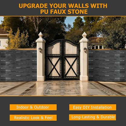 ROOMTEC 1-Pack Faux Stone Wall Covering Panels - Image 8