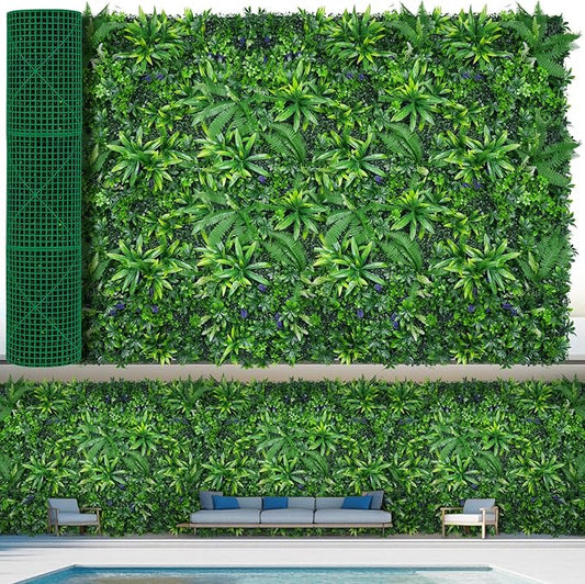 Grass Wall Panels, Fake Greenery Plant Decor by EverNature