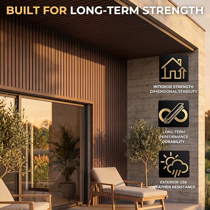 From Plain to Beautiful in Hours WPC Exterior Wall Slat Panels Waterproof - Image 5