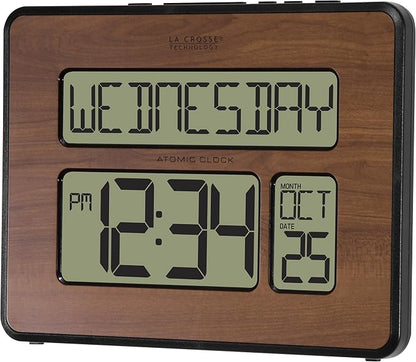 La Crosse Technology 513-1419-WA-INT Atomic Large Full Digital Calendar Clock - Image 4