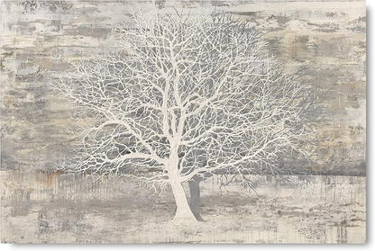 Yihui Arts Abstract Trees Painting Canvas Prints Wall Art Decor Framed - Image 2