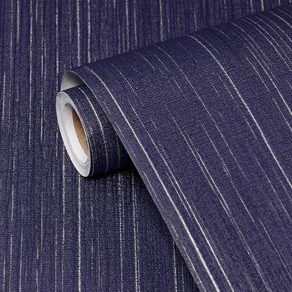 Navy Blue Grasscloth Peel and Stick Wallpaper Texture Contact Paper A Set of by Biyoeepeelstickwallpaper