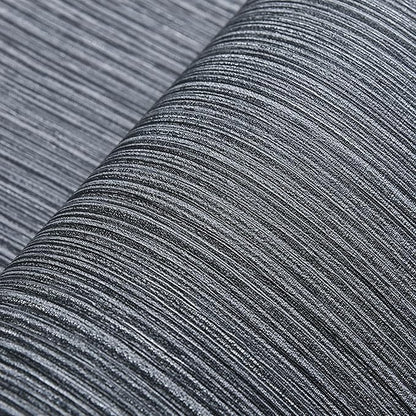 Haimin Grasscloth Wallpaper Textured 24in X 393in Fabric Contact Paper Gray - Image 3