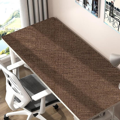 Brown Grasscloth Peel and Stick Wallpaper 17.3"x120" Faux Linen Textured - Image 8