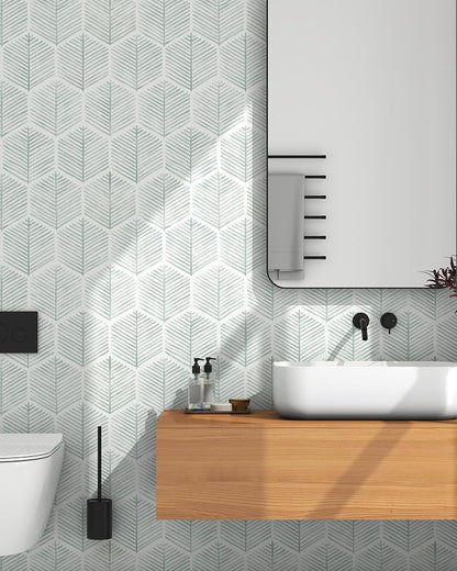 Modern Peel and Stick Wallpaper 17.3''×393'' Geometric Wallpaper Boho Contact - Image 2