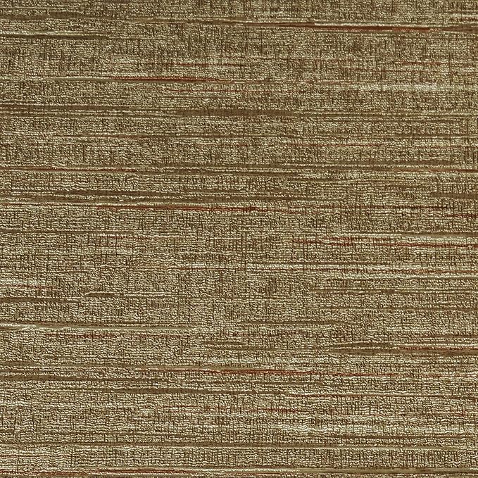 Livelynine 15.8x394 Luxury Gold Textured Wallpaper Peel and Stick Grass Cloth - Image 2
