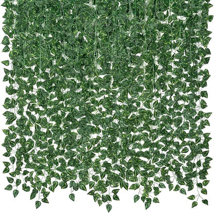 CQURE 36 Pack 252Ft Artificial Ivy Garland, Fake Vines UV Resistant Greenery by CQURE