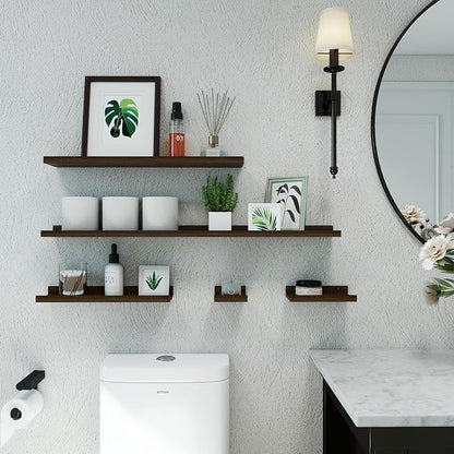 Floating Shelves for Wall Decor, Long Wall Mounted Storage Shelf for Bedroom - Image 4