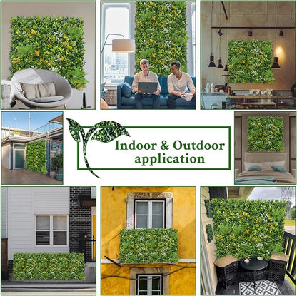 ODTORY Artificial Boxwood Hedges Panels: 20"x20" 8P UV-Anti Faux Greennery - Image 6