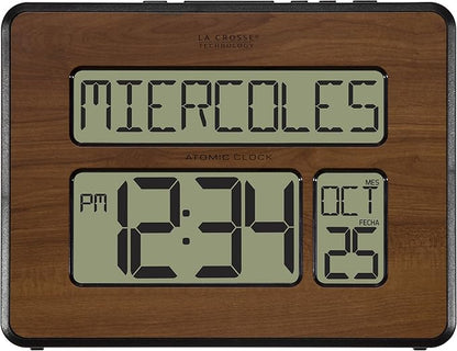 La Crosse Technology 513-1419-WA-INT Atomic Large Full Digital Calendar Clock - Image 5