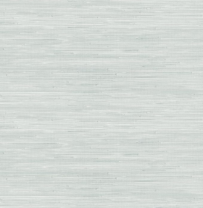 NuWallpaper x Social Social Whisper Blue Classic Faux Grasscloth Peel & Stick by NuWallpaper