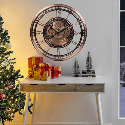 CLXEAST 28 Inch Oversized Large Moving Gear Wall Clock - Image 9