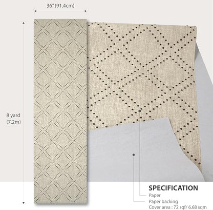 Ansehan Hand-Crafted Wallcovering HA3002 Droplets 36" W x8 Yard L Textured - Image 7
