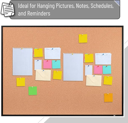 Mr. Pen- Cork Notice Board, 36 X 24 Inches, Cork Bulletin Board - Image 6