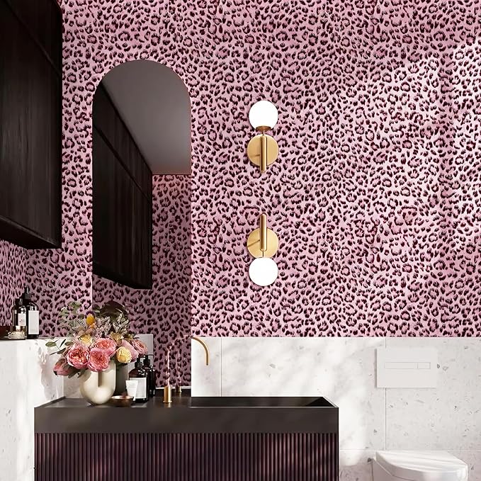 Leopard Print Peel and Stick Wallpaper, Waterproof Removable Self Adhesive - Image 4