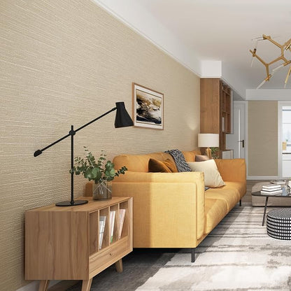 Haimin Grasscloth Wallpaper Peel and Stick 20.9in X 393in Fabric Contact Paper - Image 4