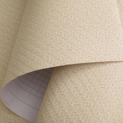 Haimin Fabric Wallpaper Textured Contact Paper Grasscloth Wallpaper Peel and - Image 4