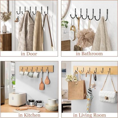 10 Pack Wall Hooks，Metal Hooks Hold up to 45 Lbs，Hooks Wall Mount - Image 4