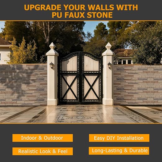 ROOMTEC 6-Packs Faux Stone Wall Covering Panels - Image 9