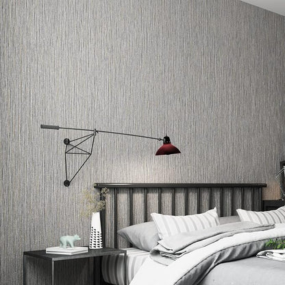 Haimin Grasscloth Wallpaper Textured 24in X 393in Fabric Contact Paper Brown - Image 4