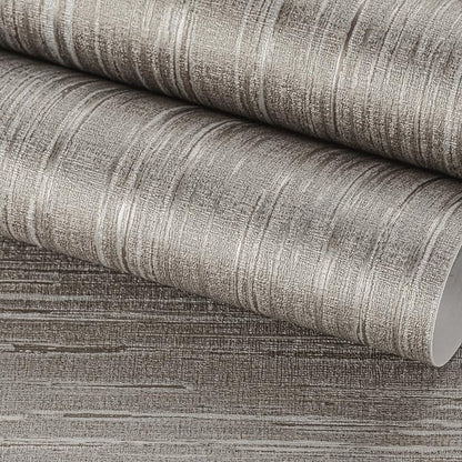 FunStick Taupe Grasscloth Peel and Stick Wallpaper Textured Grass Cloth by FunStick