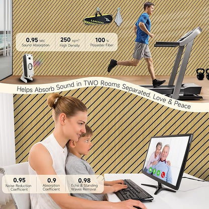 Art Acoustic Panels for Wall, 5 Pack Sound Absorbing Panels, 47.2” x 23.6” - Image 5