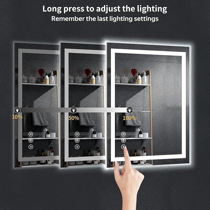 24"x32" LED Bathroom Mirror - Image 6
