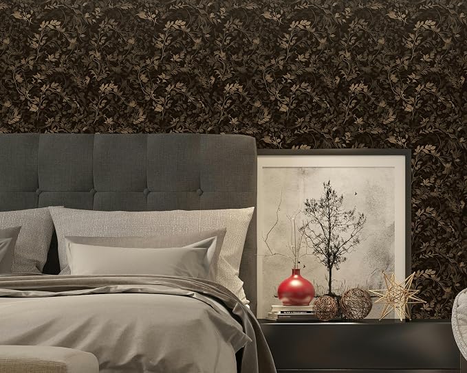 FLFK Peel and Stick Wallpaper Black Gothic Wall Paper - Image 5