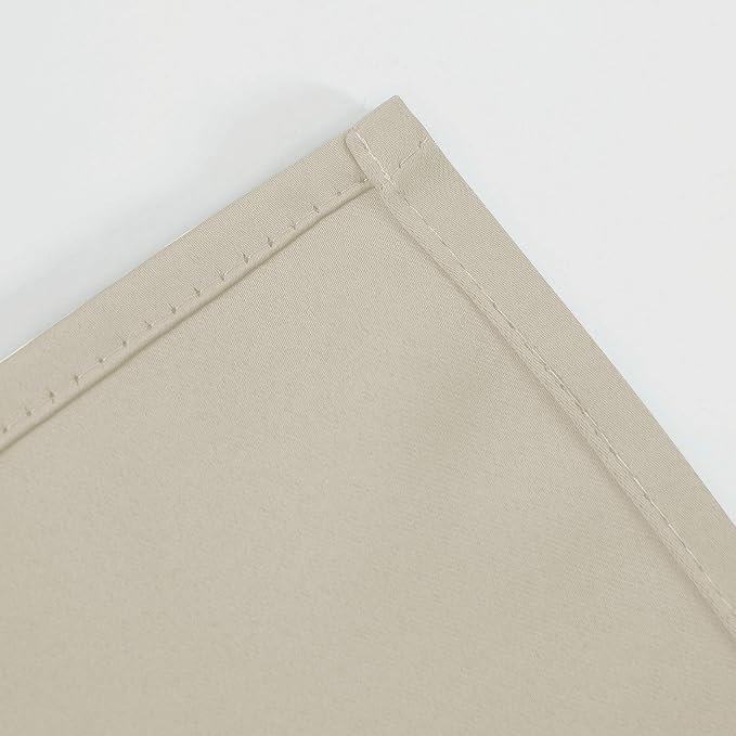 LEMOMO Light Beige Thermal Blackout Curtains/42 x 95 Inch/Set of 2 Panels Room - Image 8