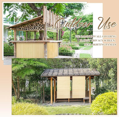 Juexica 2 Pcs Natural Bamboo Wall Panel - Image 6