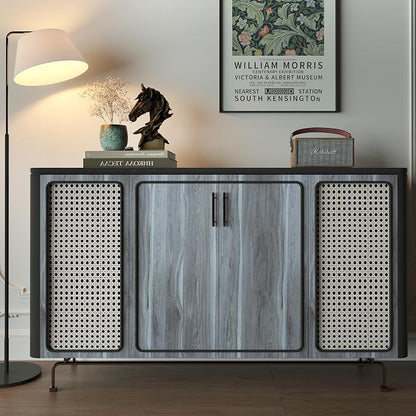 Grey Wood Grain Contact Paper Light Blue Wood Look Wallpaper Peel and Stick - Image 5