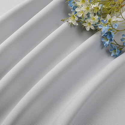 CUCRAF Grayish White Blackout Curtains 84 inch Length 2 Panels Set, Rod Pocket - Image 7