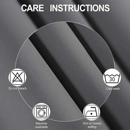LEMOMO Grey Thermal Blackout Curtains/38 x 84 Inch/Set of 2 Panels Room - Image 4